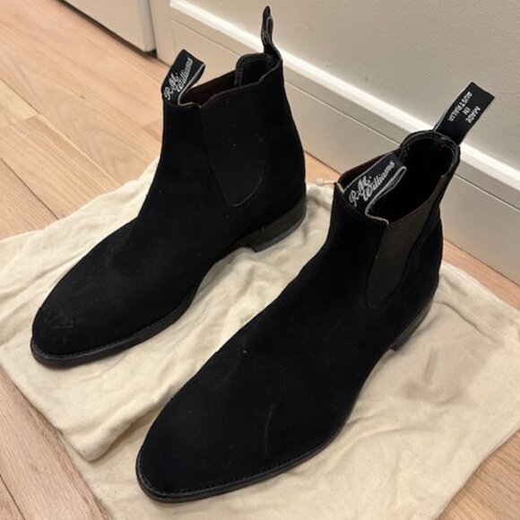 R.M. Williams Black Suede Chelsea Boots (Size US 11) - Picture 2 of 4